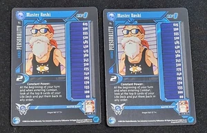 2 x Dragon Ball GT FOLIE MASTER ROSHI T1 TCG Blech Promo Punktzahl Persönlichkeit Neuwertig - Bild 1 von 10