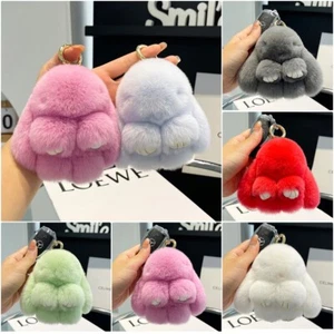 Gifts Cute Soft Bunny Keychain Pendant Fluffy Toy Key Chain Bag Plush Pendant - Picture 1 of 22