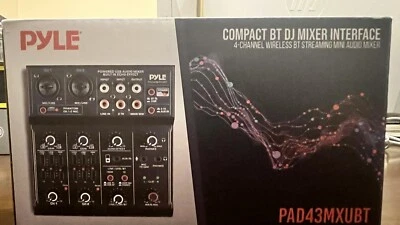 Pyle Professional Wireless DJ Audio - 4 Channel Bluetooth Controller Sound Mixer - Image 1 of 3