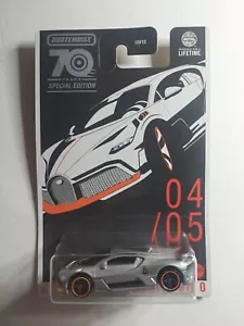 Matchbox 2023 - 70 Years Special Edition Silver - 2018 BUGATTI DIVO - Picture 1 of 4