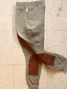 TAILORED SPORTSMAN *Youth BREECHES *Sizes 10+16 Green/Beige *NEW*  #3981 - Picture 1 of 4