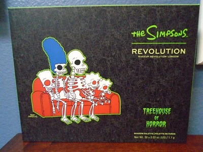 THE SIMPSONS x REVOLUTION Spooktacular Treehouse Of Horror Shadow Palette NIB - Image 1 of 4