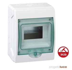 CENTRALINO QUADRO ELETTRICO PARETE 6 moduli DIN IP65 Schneider 10313 ESTERNO - Foto 1 di 1