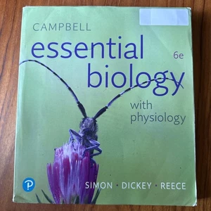 Campbell Essential Biology with Physiology 6th Edition Paperback Clean Pages - Picture 1 of 4