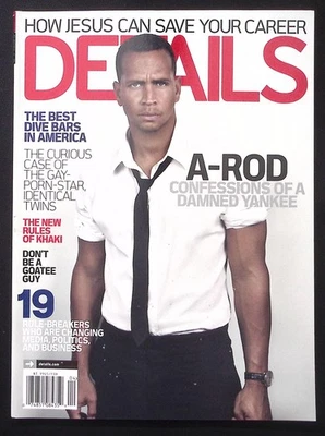 DETAILS MAGAZINE APRIL 2009 A-ROD CONFESSIONS OF A DAMNED YANKEE B2124 - Image 1 of 4