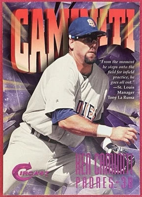 Ken Caminiti 1997 Circa Rave #385 /150 #D 020/150 Padres - Image 1 of 2