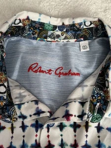 Robert Graham Men 2XL XXL Watercolor Paint Splash Geometric Button Shirt - Picture 1 of 13