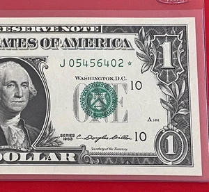 1963 STERNSCHEIN 1 $ DOLLAR SCHEIN (KANSAS J ) BANKFRISCH - Bild 1 von 3