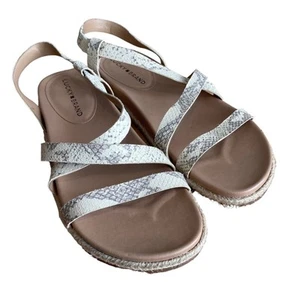 Lucky Brand Darli Espadrille Sandal Snake Skin 8.5 - Picture 1 of 10