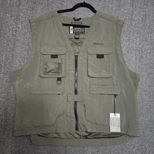 NWT Eddie Bauer Legend Green Earthtech Wenatchee Travel Vest Men's Large - Picture 1 of 10