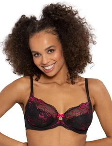 Pour Moi J'Adore Non Padded Bra 27702 Underwired Supportive Lace Bras Lingerie - Picture 1 of 15
