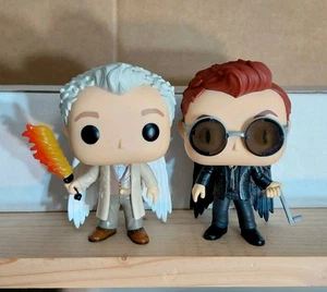 Funko Pop Good Omens Fuera de Caja Serie Especial Paquete de 2 Aziraphale y Crowley Difícil de Encontrar - Imagen 1 de 23