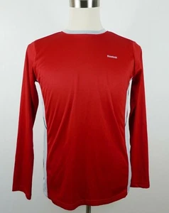 Reebok Boys Polyester LS Crew Neck Solid Red Activewear T Shirt Youth XL 18/20 - Picture 1 of 7