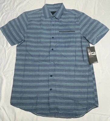 Hurley MVS0003000 Mens Dri-Fit Waylon Woven Polo Shirt SMALL MVS0003000 - Image 1 of 3