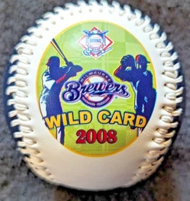 Milwaukee Brewers 2008 Wild Card Baseball, 2011 Central Div Champs Towel & Glass - Image 1 of 4