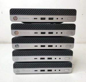 Lot of 5 HP EliteDesk 800 G3 Core i5-6500T 2.50GHz 8GB RAM *NO HDD (C) - Picture 1 of 10