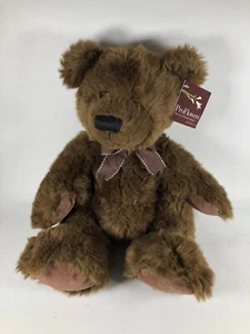 Russ Berrie Plush Teddy Bear Brown ProFlowers 10” Stuffed Animal With Tag - Picture 1 of 11
