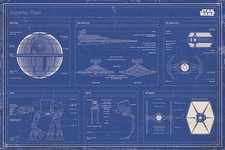 STAR WARS - IMPERIAL FLEET BLUEPRINTS POSTER 24x36 - 52779