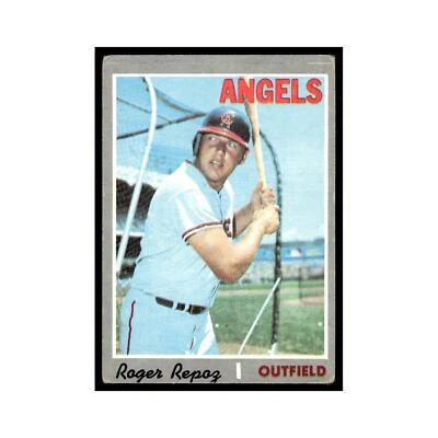 Roger Repoz 1970 Topps #397 California Angels Baseball Card VG - Image 1 of 3