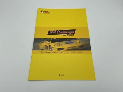 FERRARI 360 CHALLENGE REGLAMENTO DEPORTIVO Y TÉCNICO 2003 | FOLLETO #1896/03 Foto 1 de 4