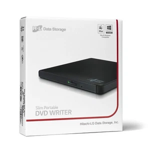 Hitachi-LG GP57 Externes DVD Laufwerk, Slim Tragbarer DVD Player/Schreiber für Laptop/D - Bild 1 von 4