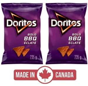 2-Pack Doritos Tortilla Chips Bold BBQ (235g) Canada Snacks Crispy Large Yum - Picture 1 of 2