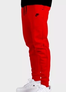Nike Tech Fleece Hose Größe Small Kinder Jungen Taped Hose NSW UNIVERSITY ROT - Bild 1 von 17