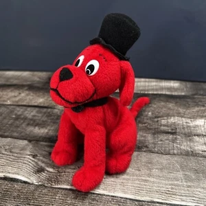Clifford The Big Red Dog Plush Scholastic With Top Hat mini plush 6.5” - Picture 1 of 8