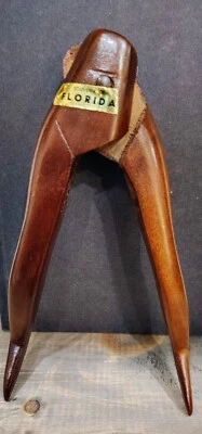 Vintage Rare Carved Wood Wooden Woman’s Legs Nutcracker, Haitian, Haiti Souvenir - Image 1 of 3