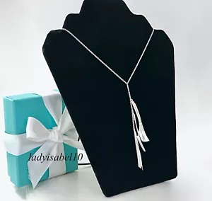 Tiffany & Co 16" Halskette Flux Triple Dangle Love Charm Gehry Silber SELTEN 2178D - Bild 1 von 8