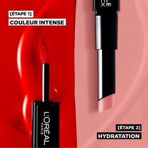L Oreal Infaillible Duo Lippenstift Kleidung 24 Heures - 506 Rot Infaillible - Bild 1 von 2