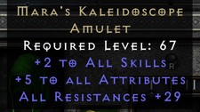 Diablo 2 Resurrected Near Perfect Maras Amulet 29 Resistances Xbox/PC