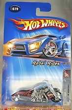 2005 Hot Wheels #79 Rebel Rides 4/5 SCORCHIN SCOOTER Black Gray-Forks Thailand
