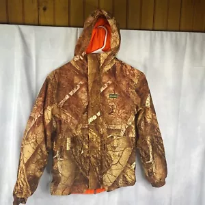 Gamehide Youth Naked North Snow Camo & Blake Orange Reversible Jacket Size 10 L - Picture 1 of 12