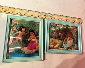2 Stück Lentograph 3D Bilder Dschungelbuch Disney Bilder gerahmt 9x13" 1024 - Bild 1 von 6