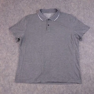 0.1 Algo Polo Shirt XL Gray Performance Quick Dry UV SPF 40 Moisture Wicking - Picture 1 of 9
