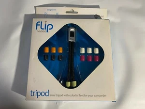📷 Flip Video Mini Tripod for Camcorder Five Colorful Feet Pure Digital ATR1B 📷 - Picture 1 of 2