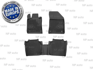 NEW LHD BLACK RUBBER FLOOR MATS LINERS ALL WEATHER FOR CITROEN DS9 2021- - Picture 1 of 4