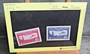 Frankreich Scott Nummer C5-6 1930-31 Luftpostsatz fast postfrisch TOP - Bild 1 von 9