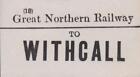 Great Northern Railway Luggage Label Withcall