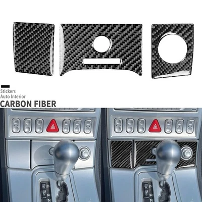 Capa de isqueiro console de fibra de carbono real para Chrysler Crossfire 2003-08 - Imagem 1 de 4