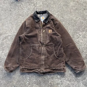 Carhartt - Boys Sherpa Duck Coat - Size 10/12 - Picture 1 of 7