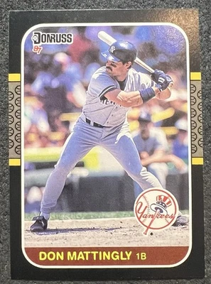 1987 年 DONRUSS DON MATTINGLY(纽约洋基队)#52 近乎完好/完好 — 第 1/2 张图片
