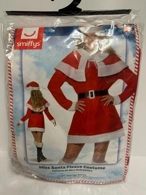 Smiffys 24506 Miss Santa Fleece Costume Christmas Adult Med Fancy Dress NIP - Image 1 of 4