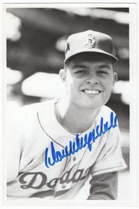 Don Drysdale Autographed 1956 Kodak Los Angeles Dodgers Photo - Picture 1 of 2