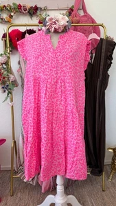 Hippie Tunika Kleid Mini Hängerchen Musselin 36 ,38,40,42 Neu - Bild 1 von 3