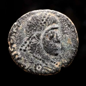 *Lucernae* Constantius II Barbarous Fallen horseman (4718) 360-370 A.D. - Picture 1 of 3