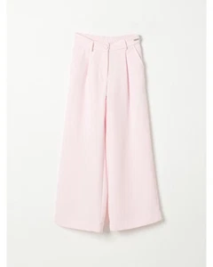 Monnalisa Wide Leg Cropped Trousers Children Pink Pants - Picture 1 of 3