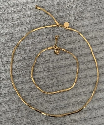 *TRAUM* PURELEI Kette Und Armband FLARE goldfarben - NEU !! - Bild 1 von 2