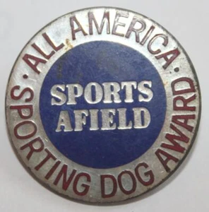 Rare Vintage Sports Afield All America Sporting Dog Award Pin ~ Sterling - Picture 1 of 4